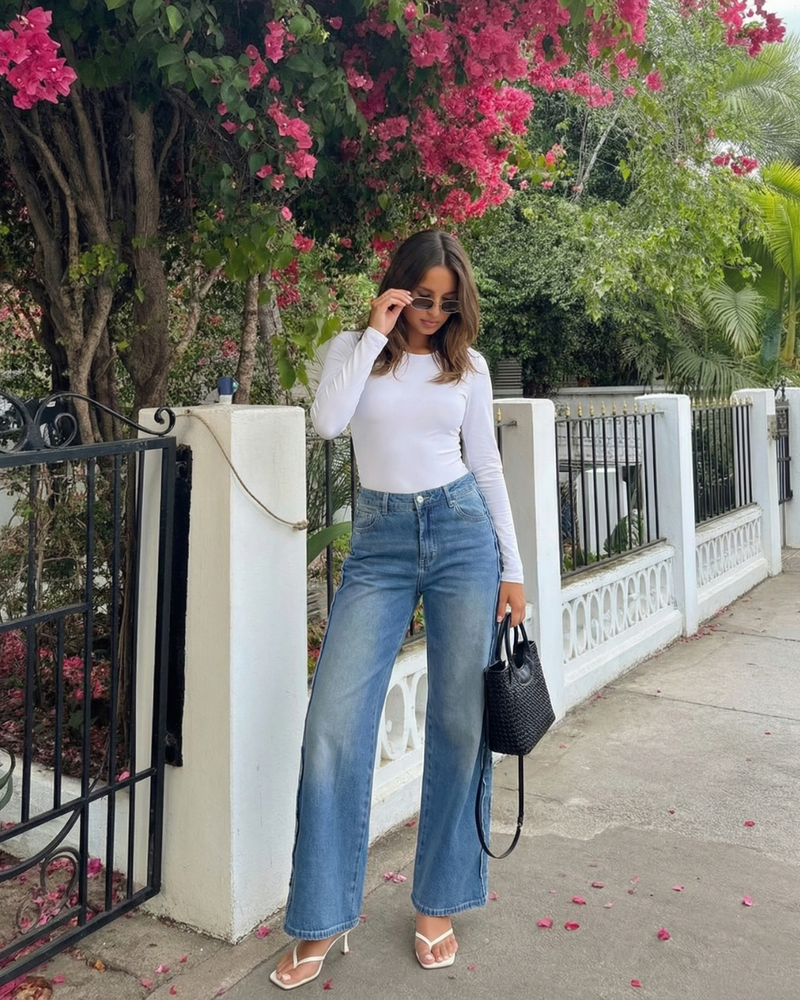 Bridget | white long sleeve top