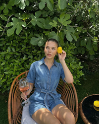 Alyssa | denim romper