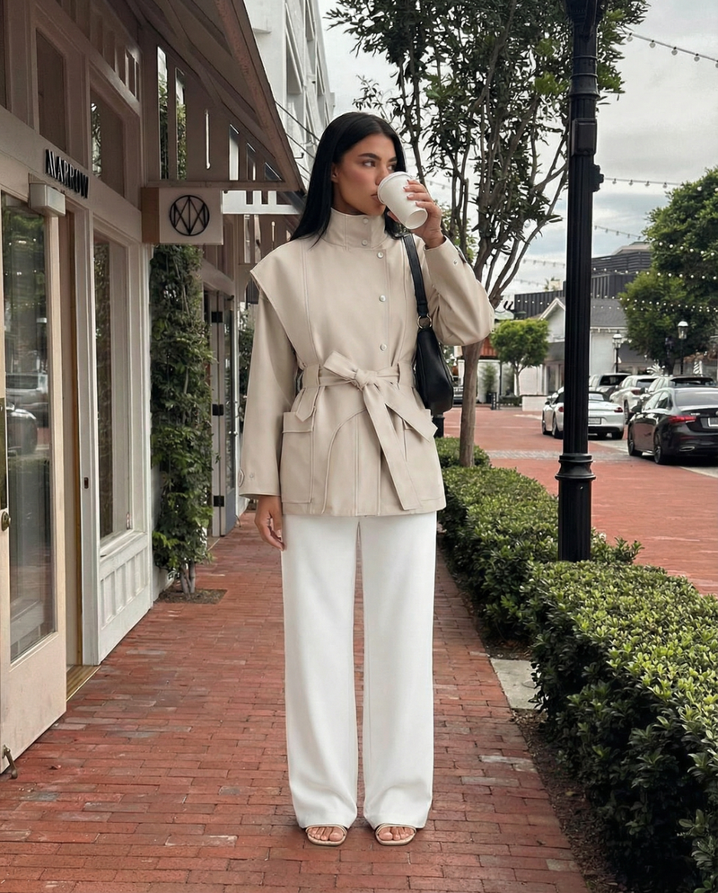 Betsy | cropped trench coat