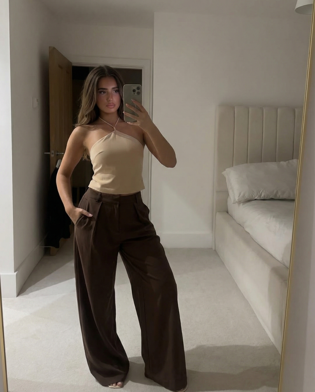 Yasmin | linen wide leg pants