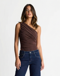 Lara | one shoulder ruched top