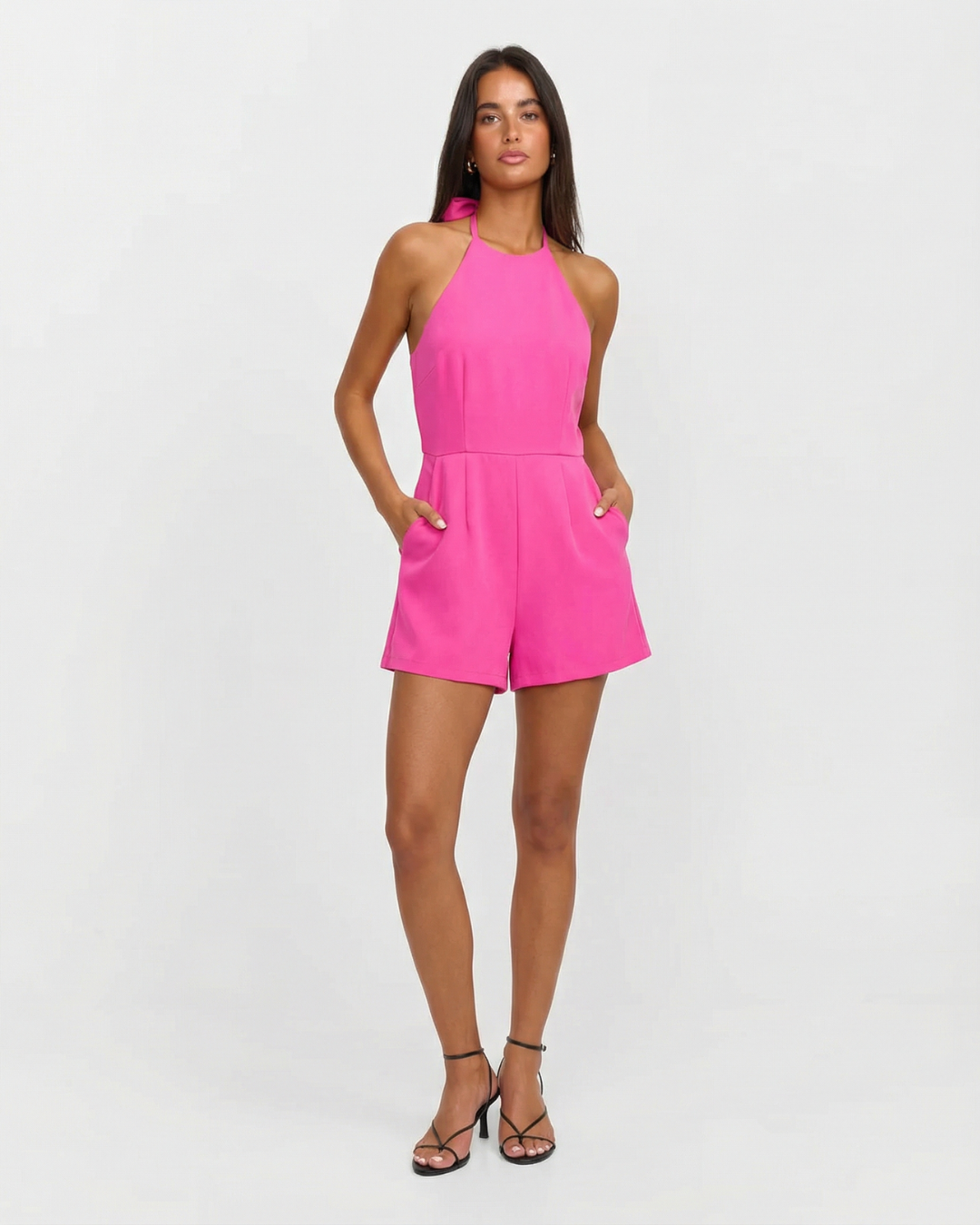 Rose | halter neck romper