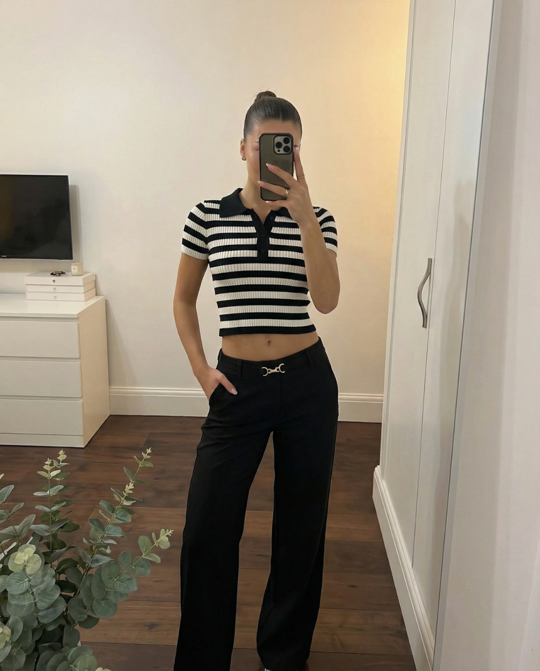 Phoebe | knit crop top