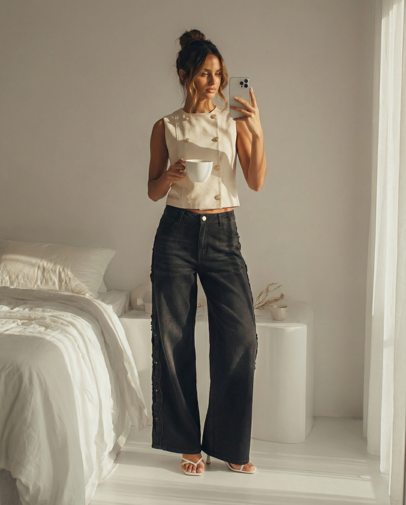 Alice | cropped tailored vest