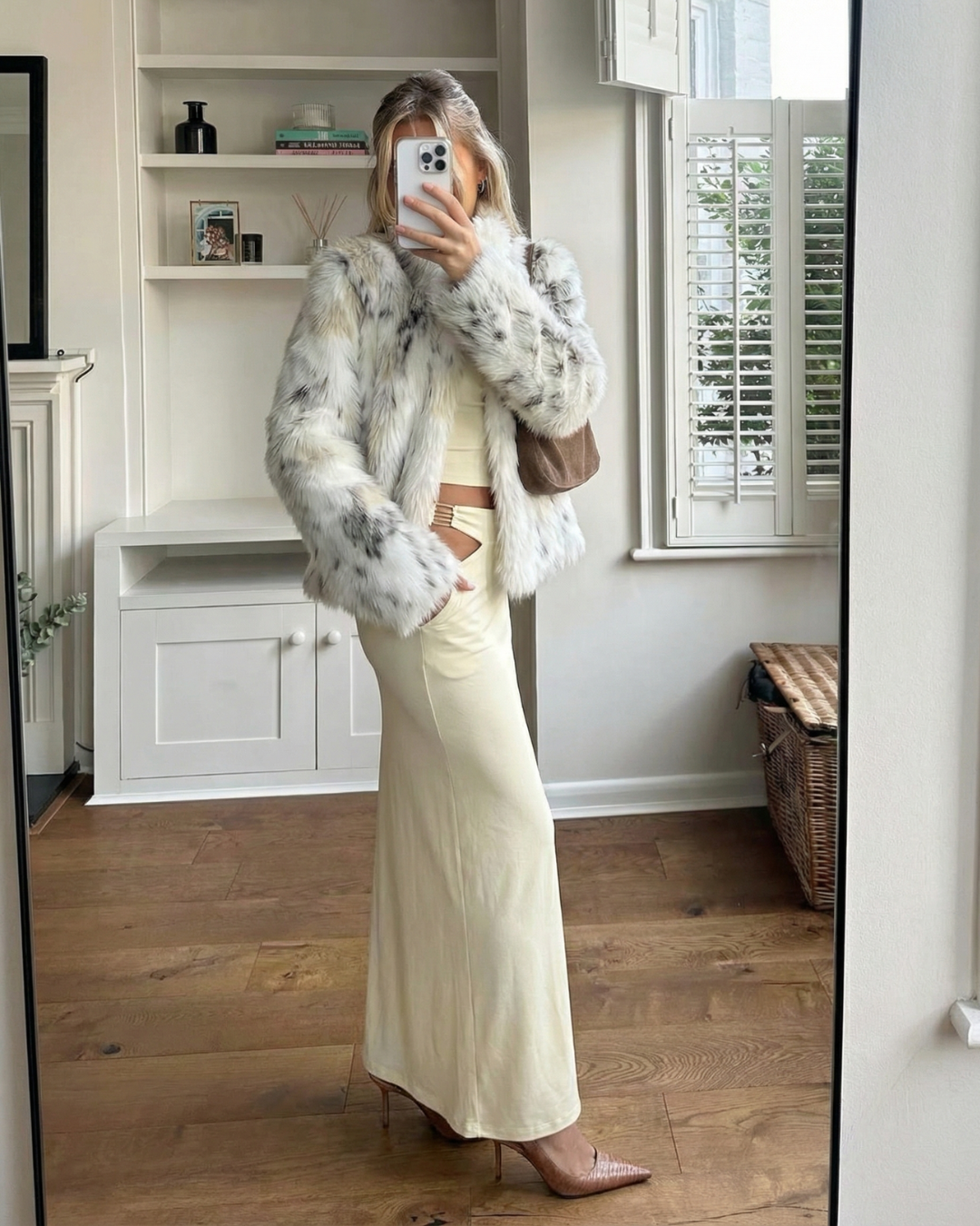 Rose | faux fur jacket