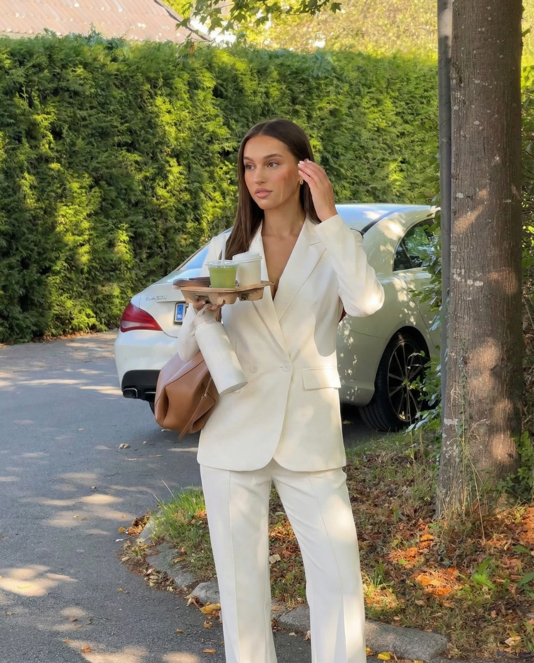 Iris | white matching set