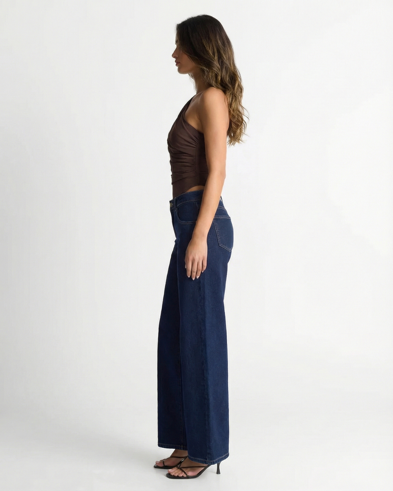 Lara | one shoulder ruched top