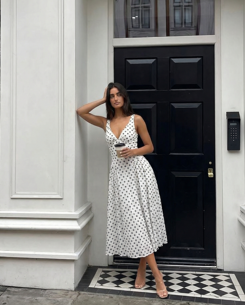 Eliana | polka dot dress