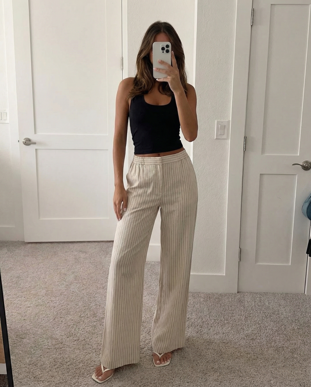 Grace | linen wide leg pants