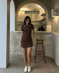 Una | knitted mini dress