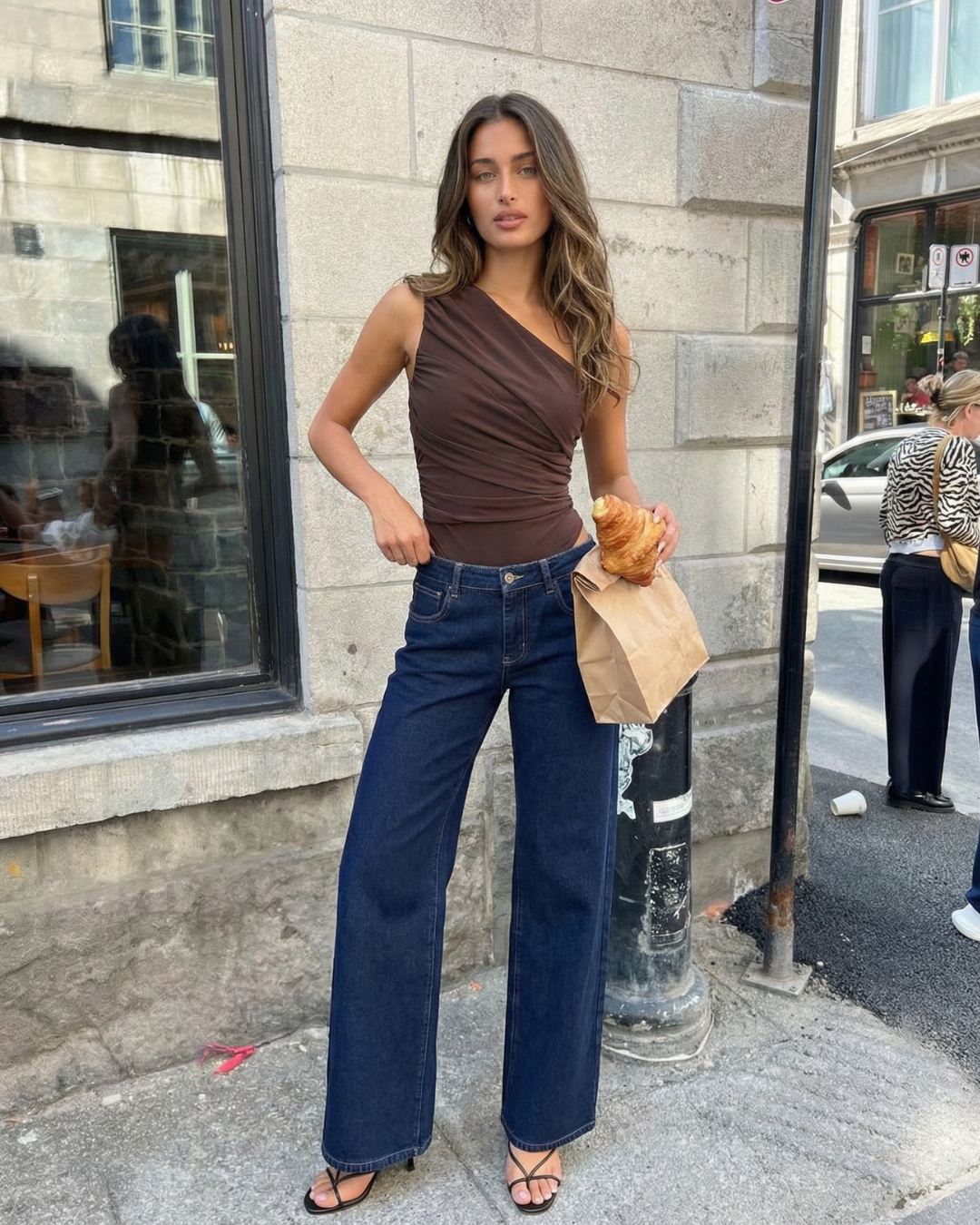 Lara | one shoulder ruched top