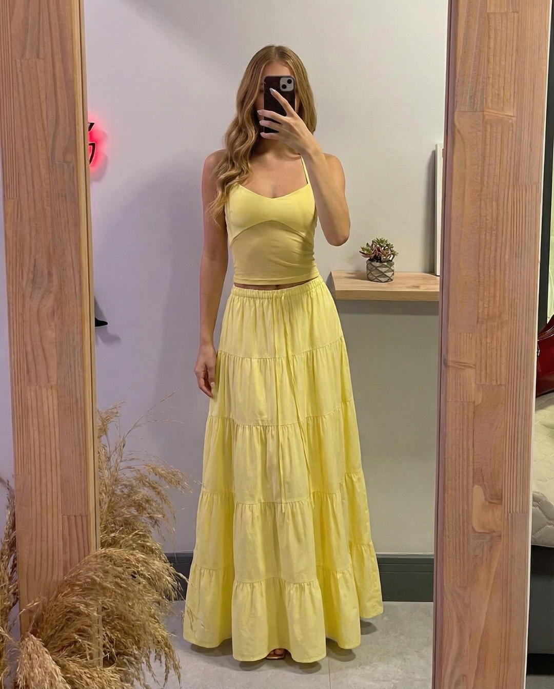 Yasmin | tiered maxi skirt