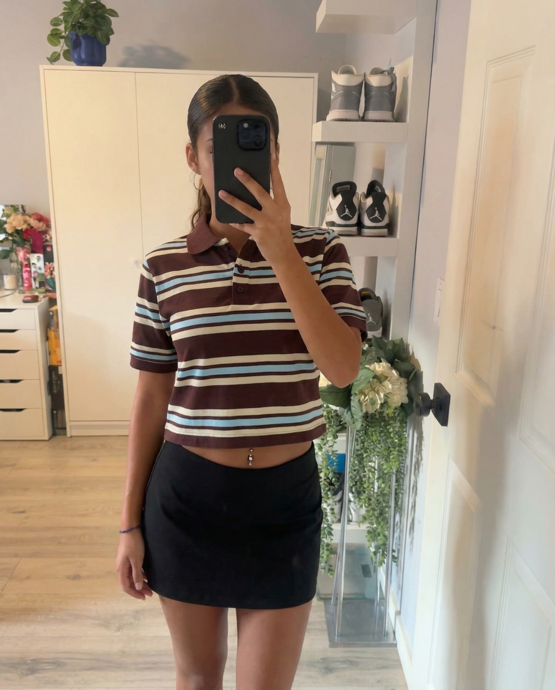 Chloe | striped crop top