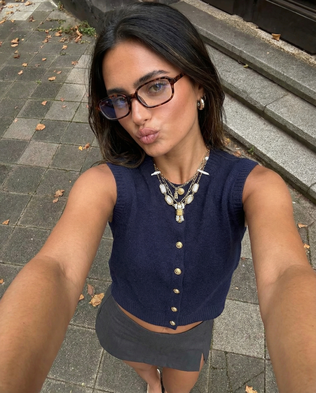 Scarlett | cropped sweater vest