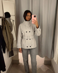 Cora | cropped trench coat