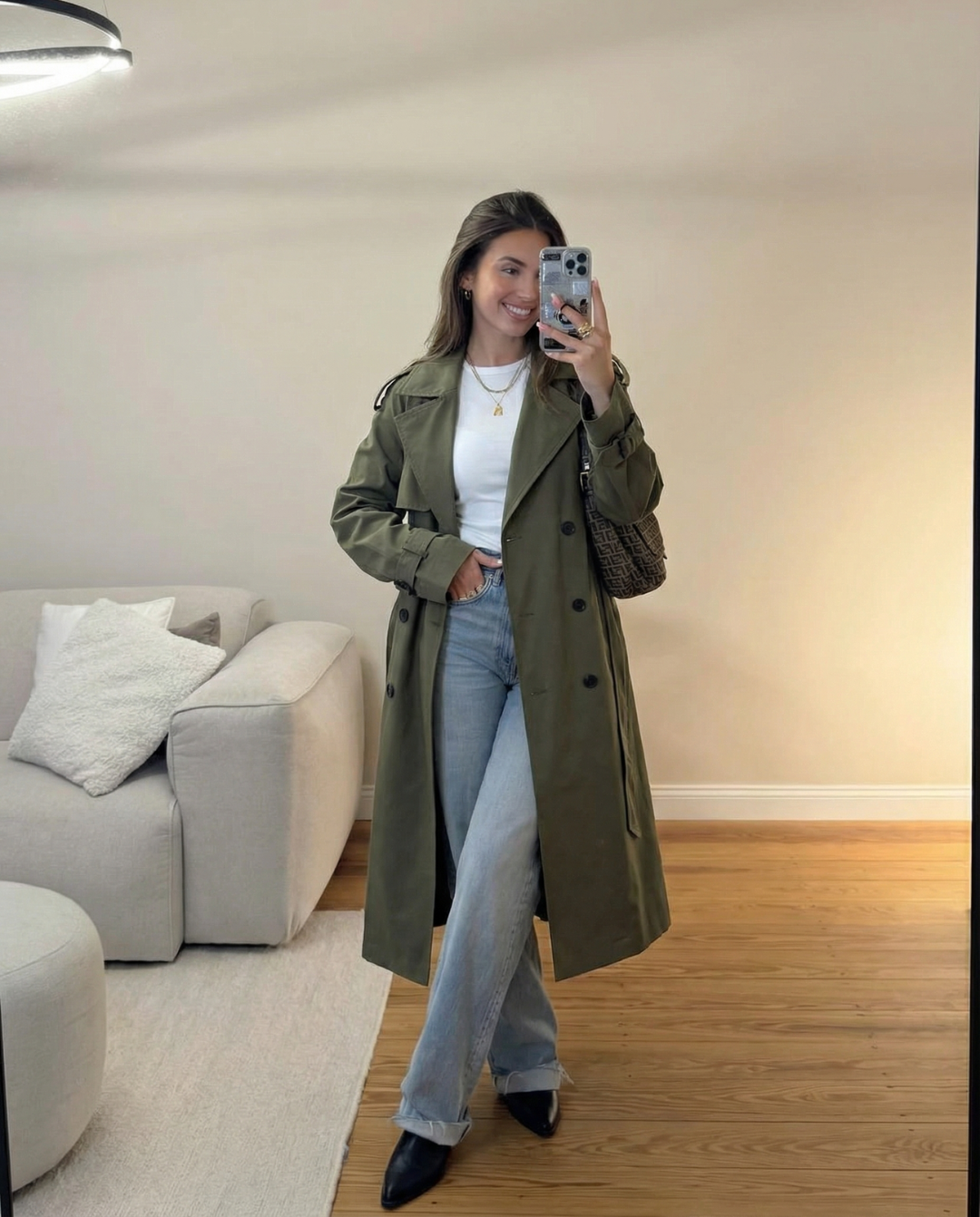 Edith | cropped trench coat