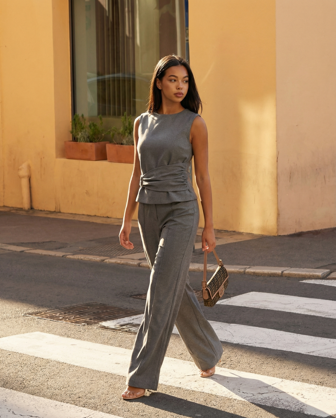 Stella | wide leg pants set