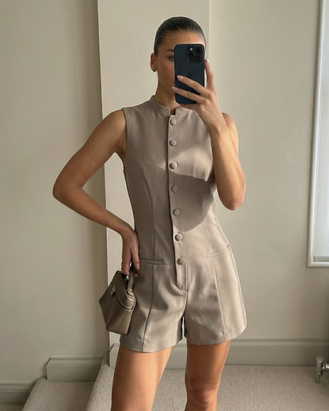 Annabelle | button up romper