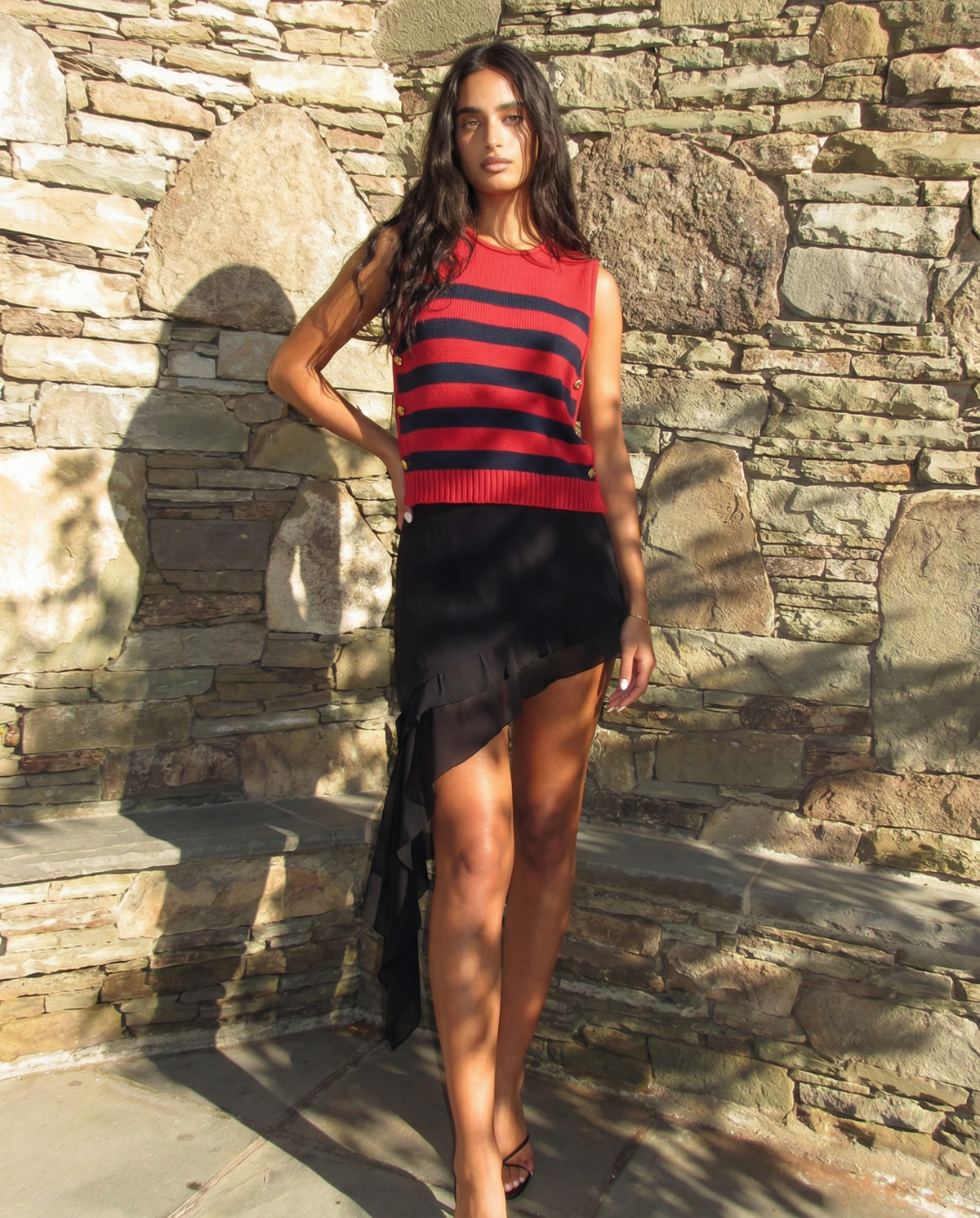 Juliet | striped knit top