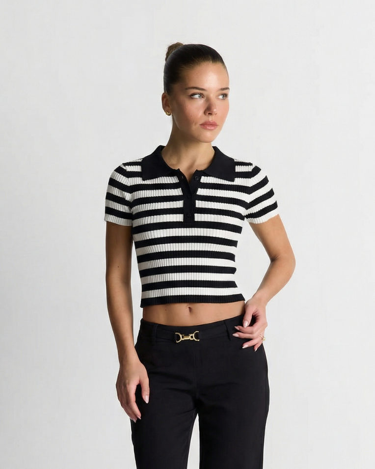 Phoebe | knit crop top