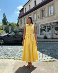 Lena | sleeveless shirt dress