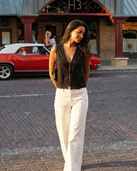 Eliza | tie front top