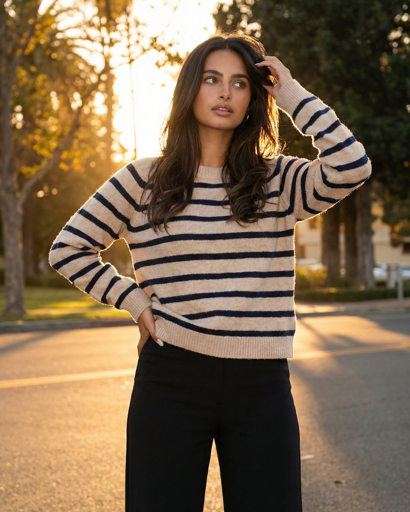 Matilda | striped knit top