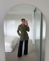 Emilia | cropped trench coat