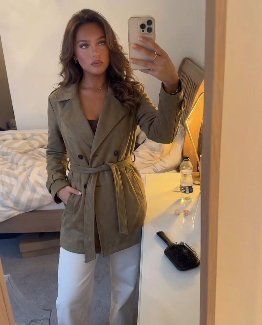 Aria | cropped trench coat