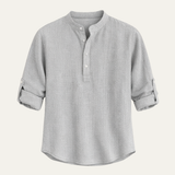 Brandon | Men's Lightweight Casual Grandad Collar Shirt