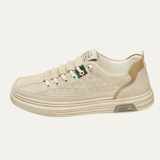 Archer | Men's Lightweight Leather Look Lace Up Trainers