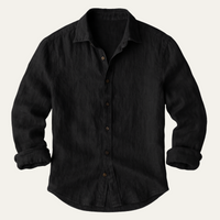 Brindley linen shirt in Black