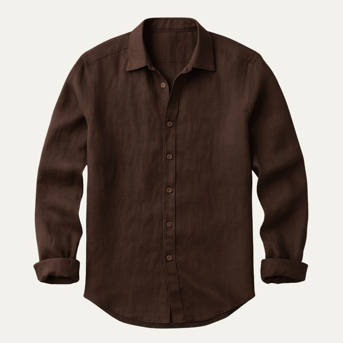 Brindley linen shirt in Brown