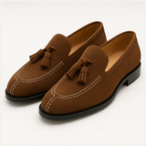 Nicholas | Men's Suede Tassel Loafers