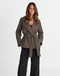 Aurora | cropped trench coat