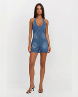Anya | denim romper