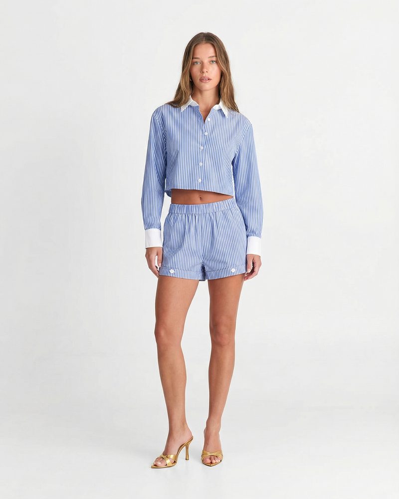 Eva | striped matching set