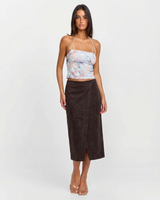 Amelia | wrap midi skirt