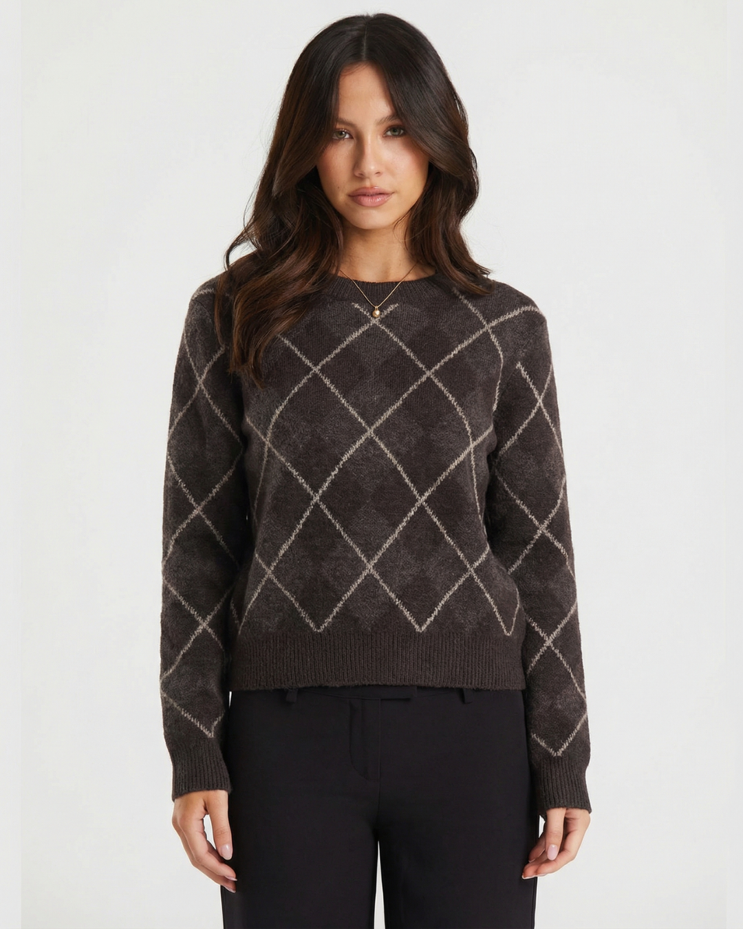 Cressida | argyle knit top