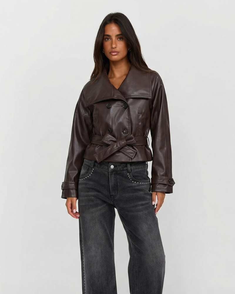 Nina | cropped trench coat
