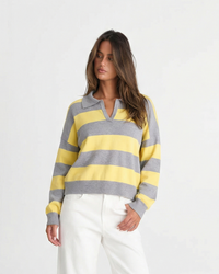 Amber | striped knit top