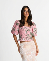 Yasmine | puff sleeve top