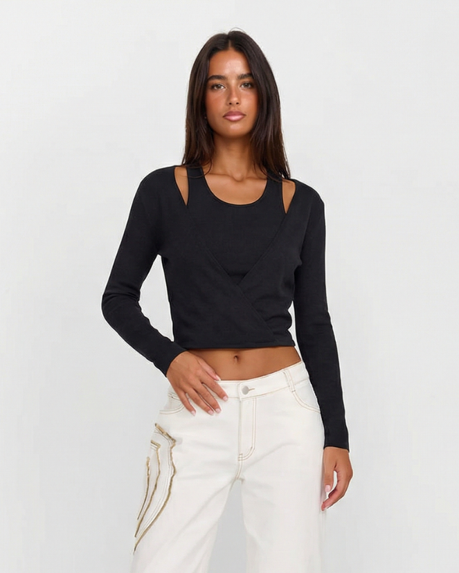 Imogen | wrap crop top