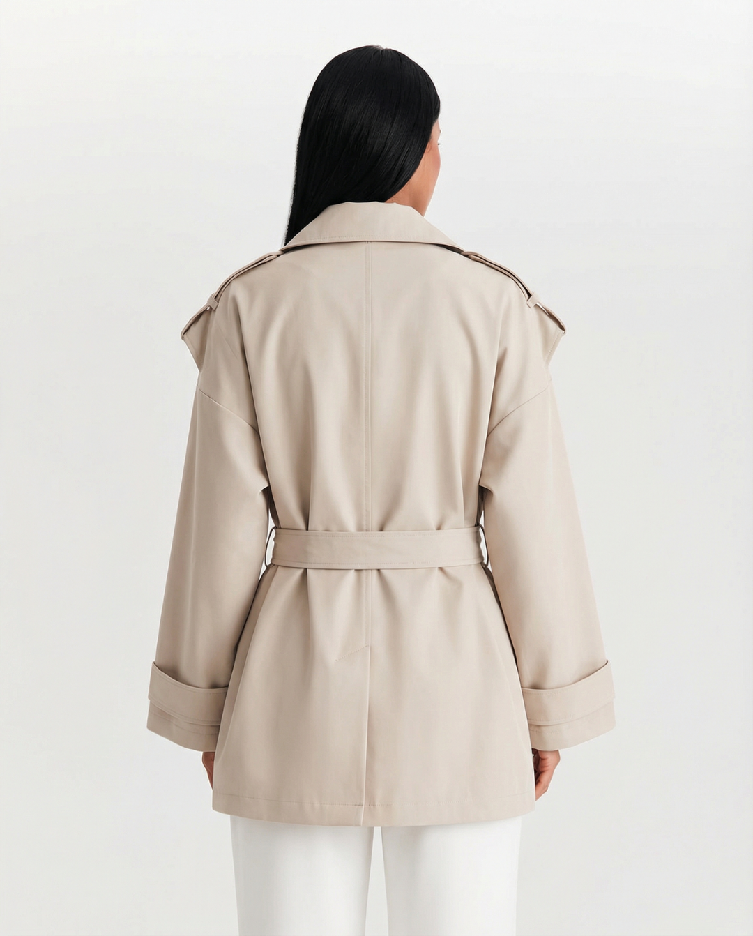 Betsy | cropped trench coat