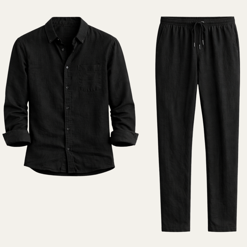Otto | Men's Summer Shirt and Trousers Two-Piece Set