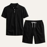 Cyrus | Summer Polo Shirt and Shorts Two Piece Set