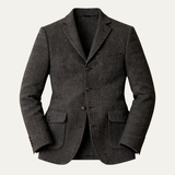 Lucian | Single Breasted Fishbone Tweed Blazer