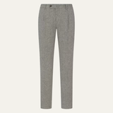 Herbert | Men's High Waisted Houndstooth Pleated Dress Trousers
