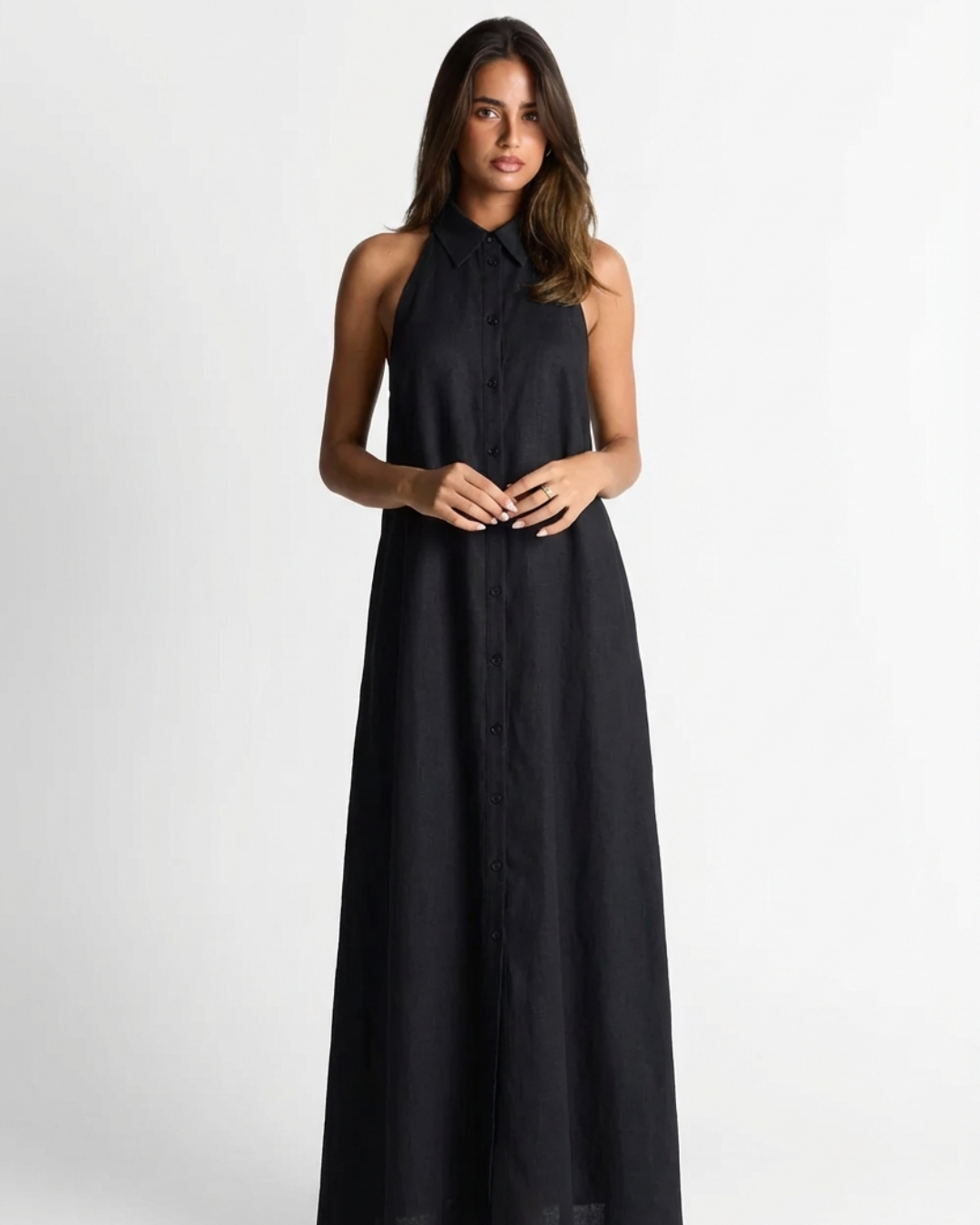 Rosa | halter neck maxi dress