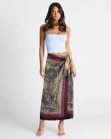 Poppy | wrap maxi skirt